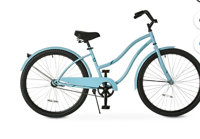 Concord 26" Pacifica Cruiser Bike, Fits Riders 5'0"+, Blue, Women's