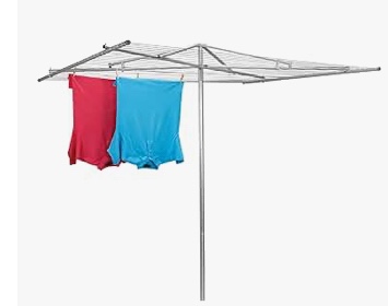 Household Essentials Parallel Clothesline Outdoor Dryer, 30 Lines with 210 Feet of Drying Space, No-Rust Steel