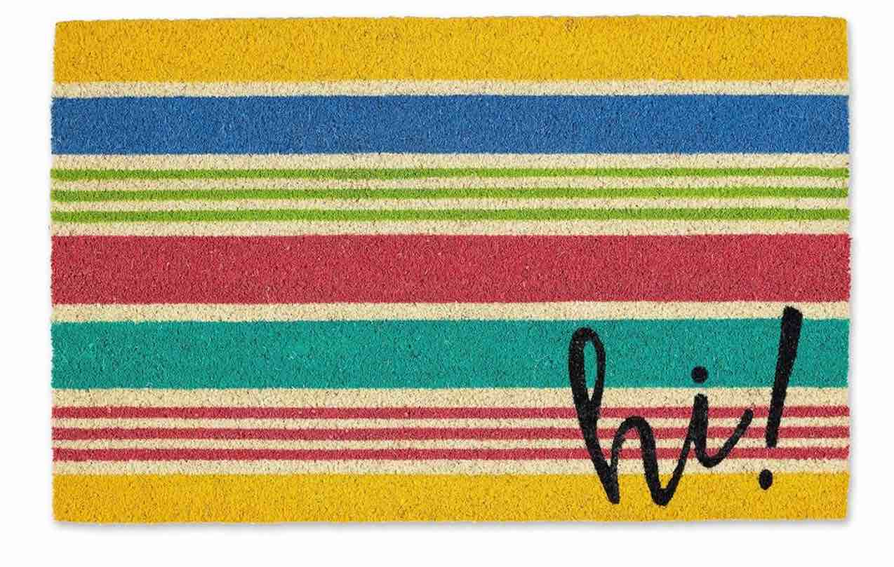 Hello Spring Entrance Mat Easy Clean Doormats Home Decor for Kitchen Bathroom Garage 18x30 inch ( USED)
