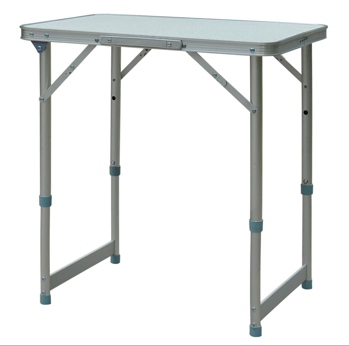 Outsunny 23" Portable Camping Table with Faucet Aluminum Lightweight Portable Folding Easy Clean Camping Table with Carrying Handle