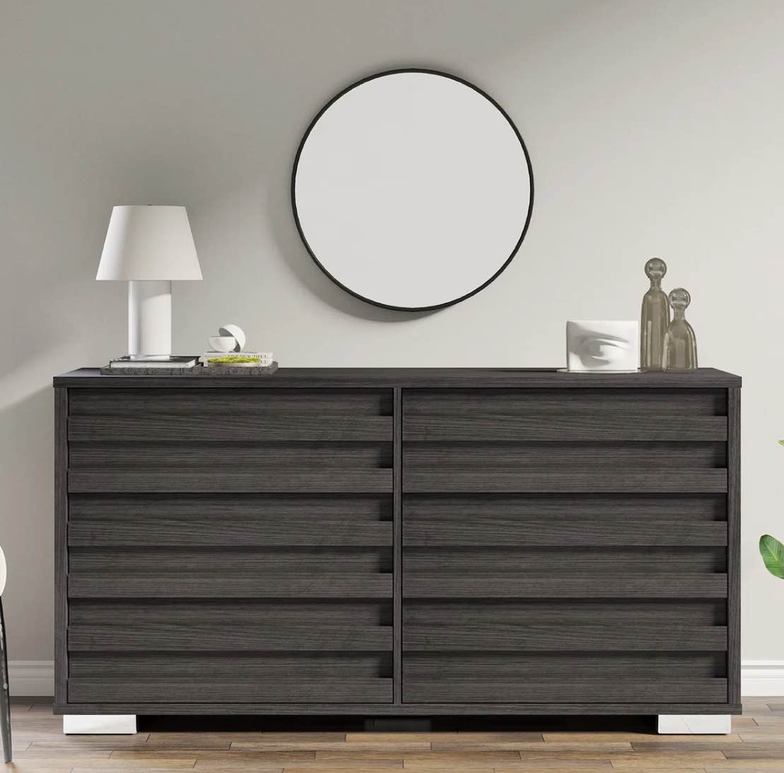 louby 6 drawers dresser for bedroom, 54" wide chest of drawers