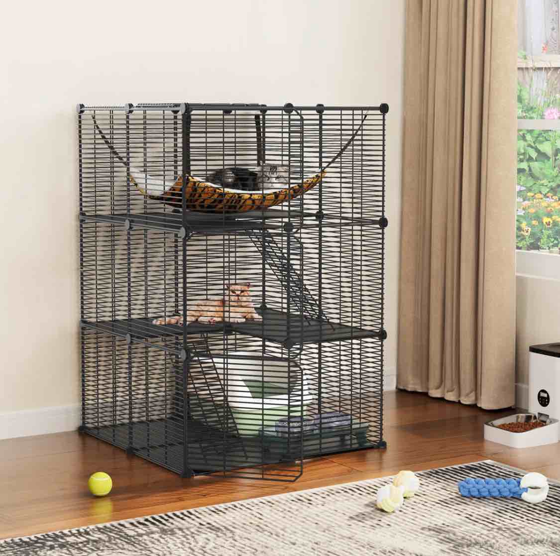 Bojorquez Portable Cat Cage, Catio, Cat House