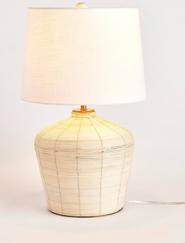 Napa Home & Garden Maye Tapered Lamp Whitewash ( Bottom part is detached needs to be fix)