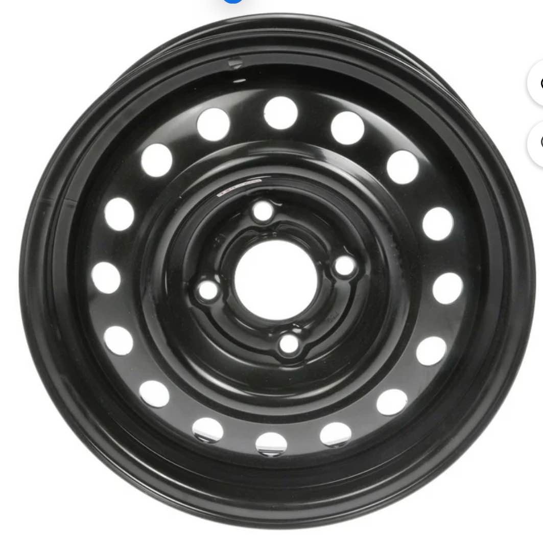 Dorman 939-200 Steel 15" Wheel Rim 15 x 5.5-inch 4-Lug Black, for Specific Hyundai Models