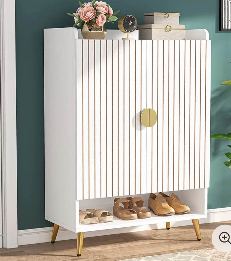7-Tier Shoe Cabinet, Shoe Storage Organizer With Adjustable Shelves