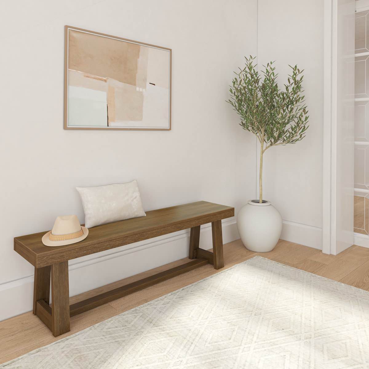 Linzy Classic Wood Bench