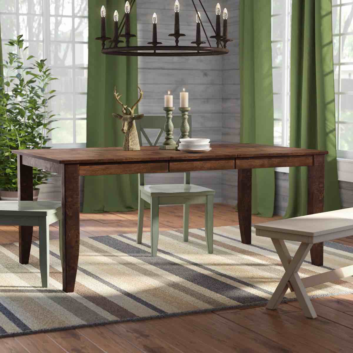 Solid Wood Extendable Dining Table