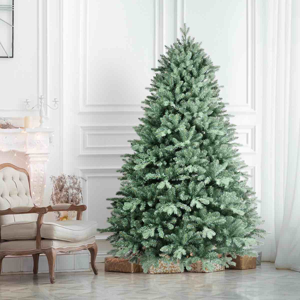 Unlit Blue Spruce Artificial Christmas Tree