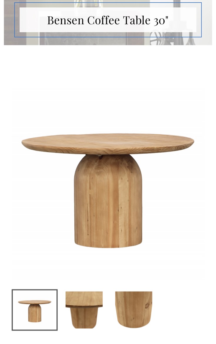 Benson Coffee Table 30”