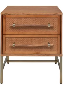 Hopper Studio Sophia Acacia Wood 2 -Drawers 
