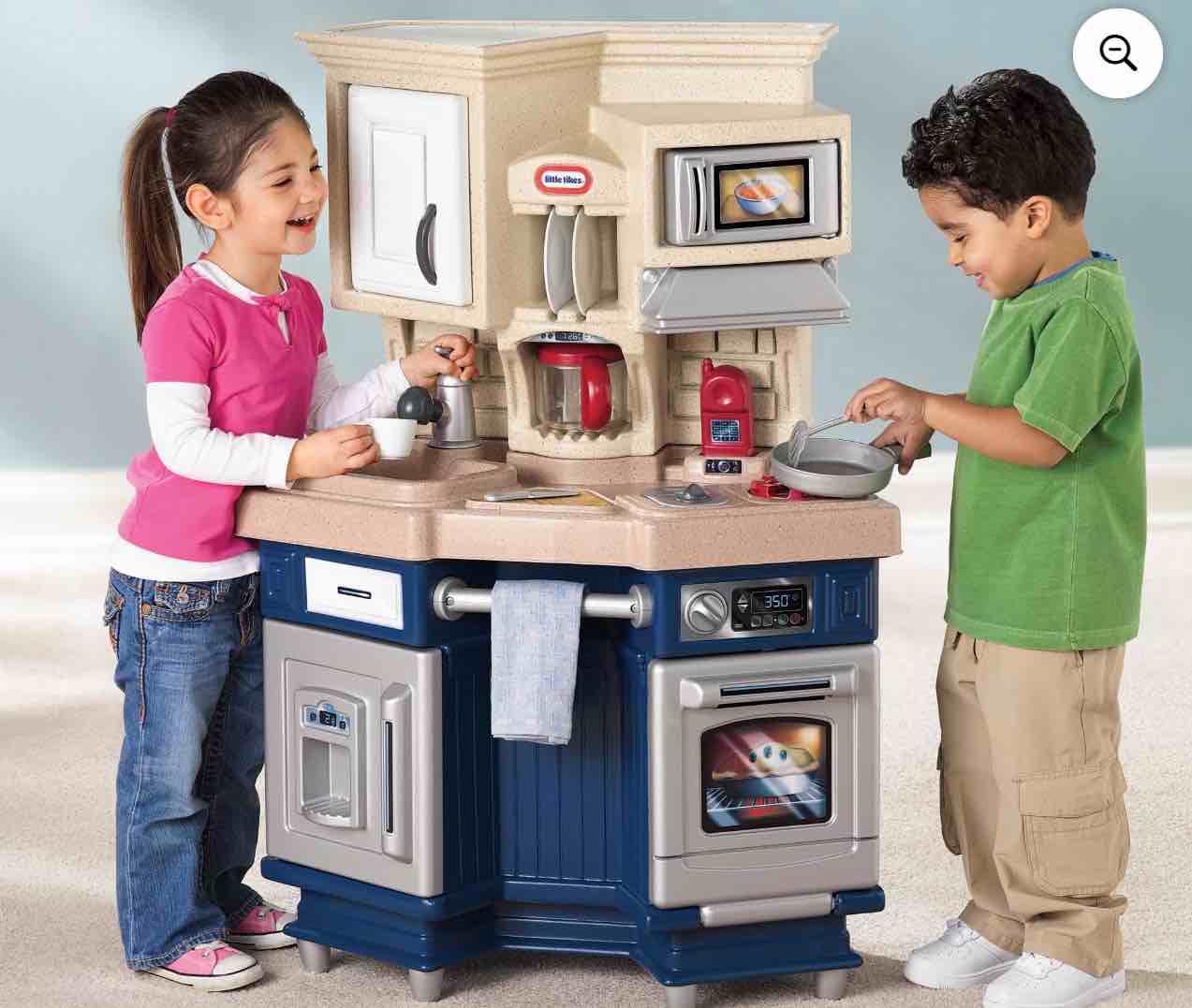 Little Tikes Super Chef 13-Piece Pretend Play Kitchen Toys Playset with Microwave, Oven and Coffee Maker, Multi-color- For Kids Toddlers Girls Boys Ages 3 4 5+ ( Missing all Accessories )