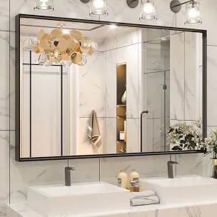 Stemn 1.6'' Thick Bathroom Vanity Mirror Decorative Wall Mirror Accent Mirror