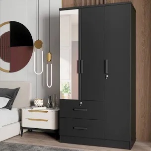 apollonios solum 47"wide armoire wardrobe closet for hanging with 2 drawers & shelves