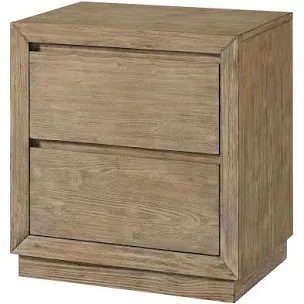 Albie 2-Drawer Pine Nightstand