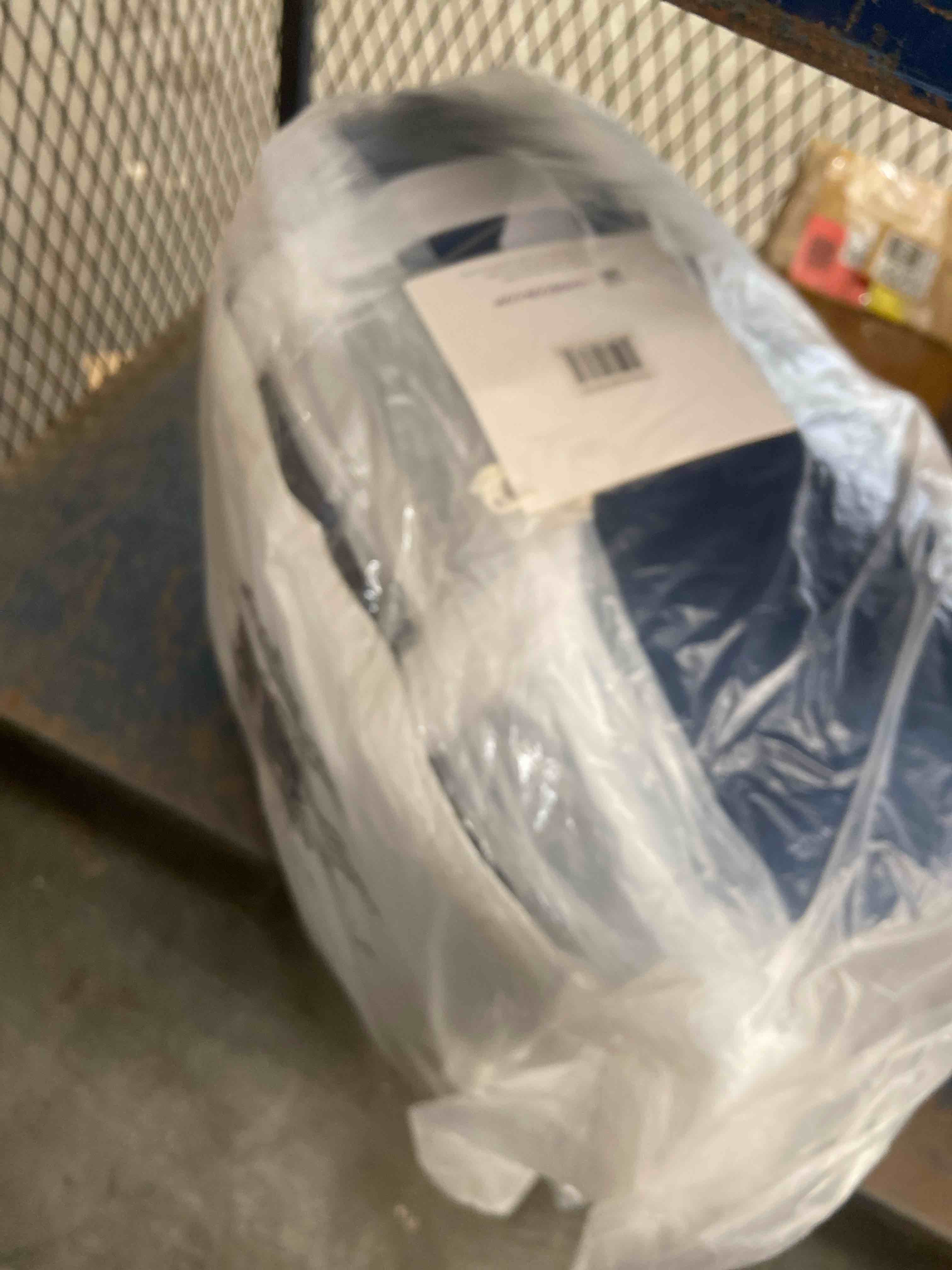 Condition photo showing New/Like New for 3pc full/queen reyna comforter & sham set navy - lush décor: microfiber, oeko-tex certified, ruffled