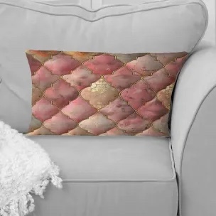 soft pink glamour luxe 1 - transitional lumbar pillow