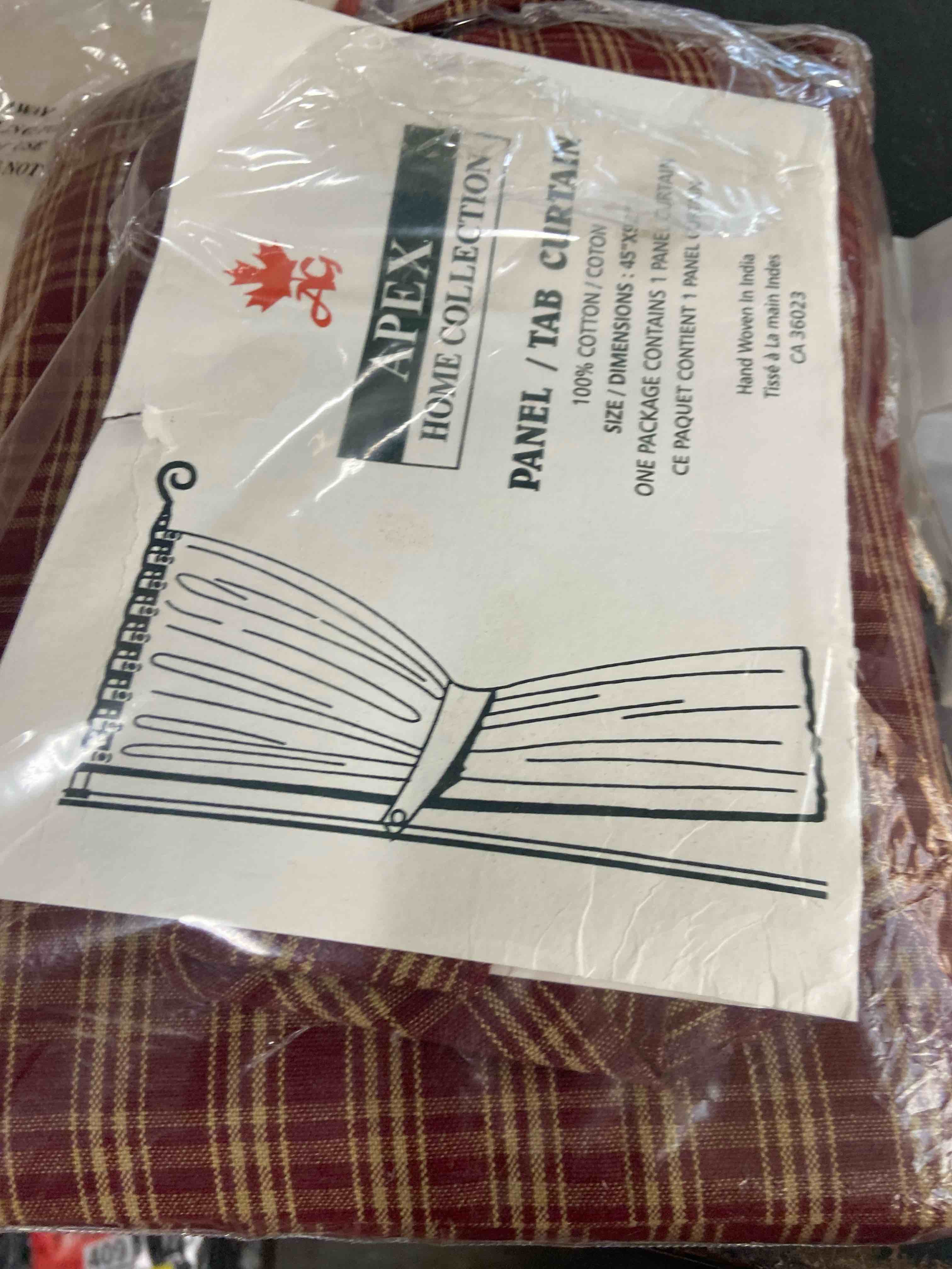 Condition photo showing New/Like New for kurdt cotton semi sheer curtain single panel