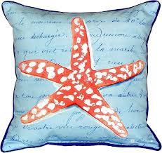 Starfish Indoor/Outdoor Throw Pillow 