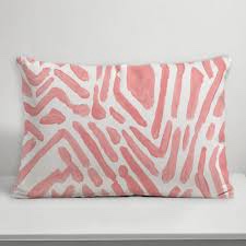 Abstract Indoor/Outdoor Reversible Throw Pillow