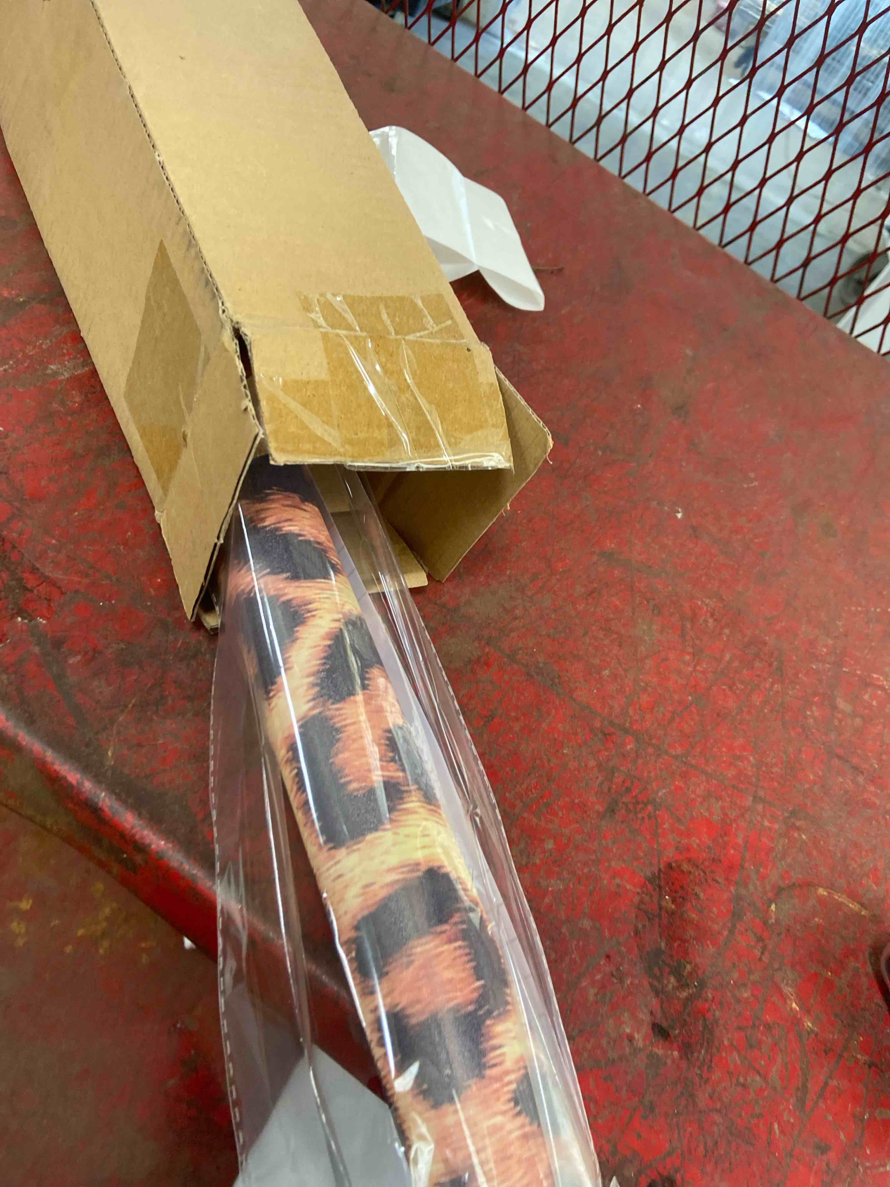 Condition photo showing New/Like New for peel and stick leopard wallpaper,removable leopard contact paper (17.72in x 196in, leopard pattern)