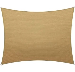  ColorTree 12' x 16° Rectangle Sun Shade Sail - Customizable, Durabli