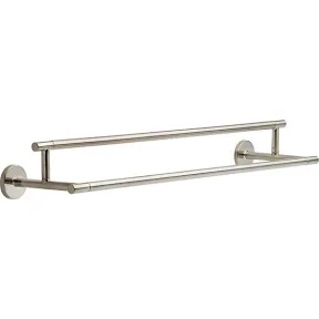 24 inch double towel bar, stainless steel bathroom towel rack - wal