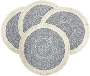 Griess Cotton Floral Round Placemat (Set of 4)