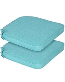 outdoor 6" dining chair cushion cover (set of 2)