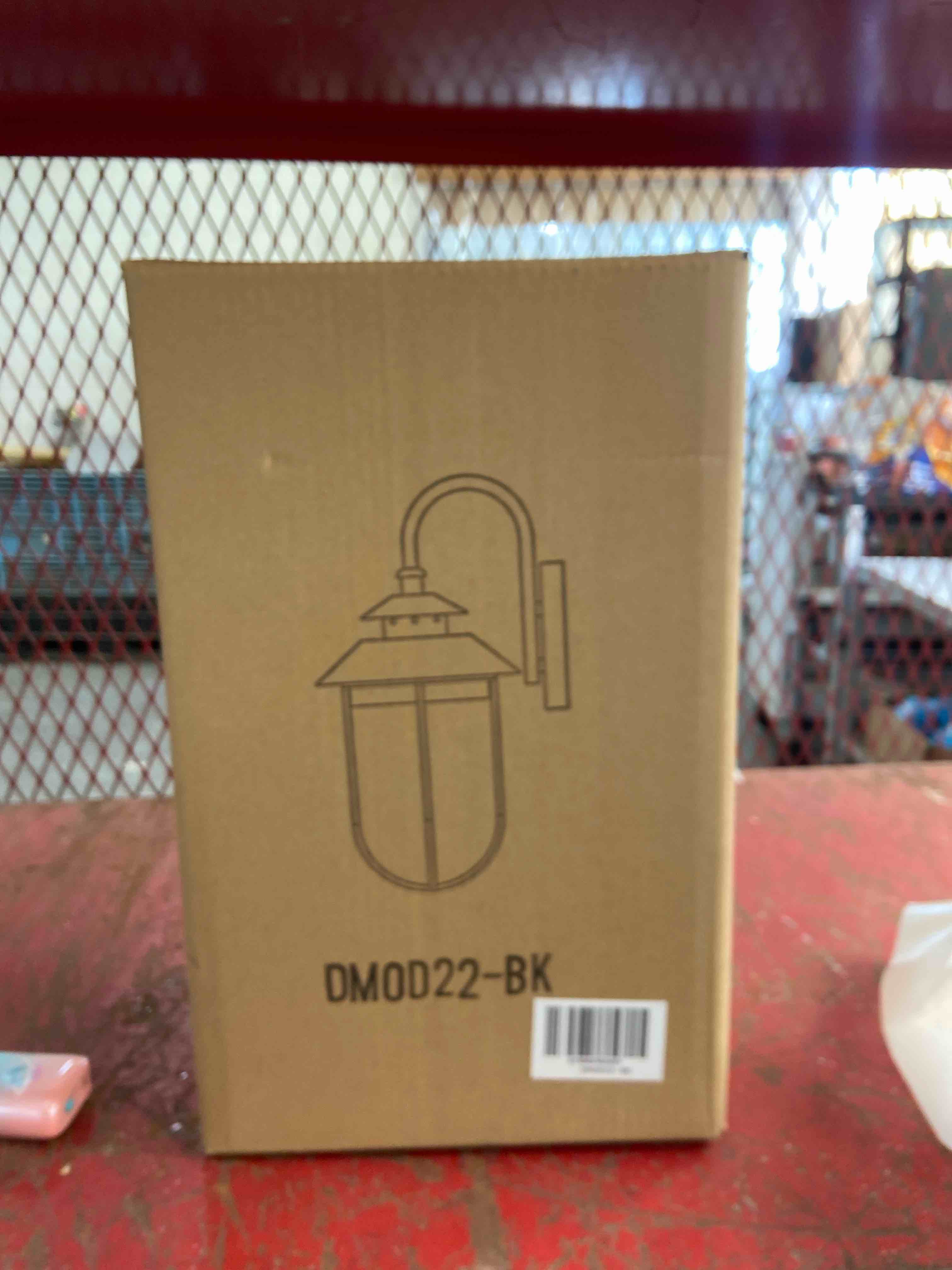 Condition photo showing New/Like New for isidro 14.37   h glass outdoor wall lantern
