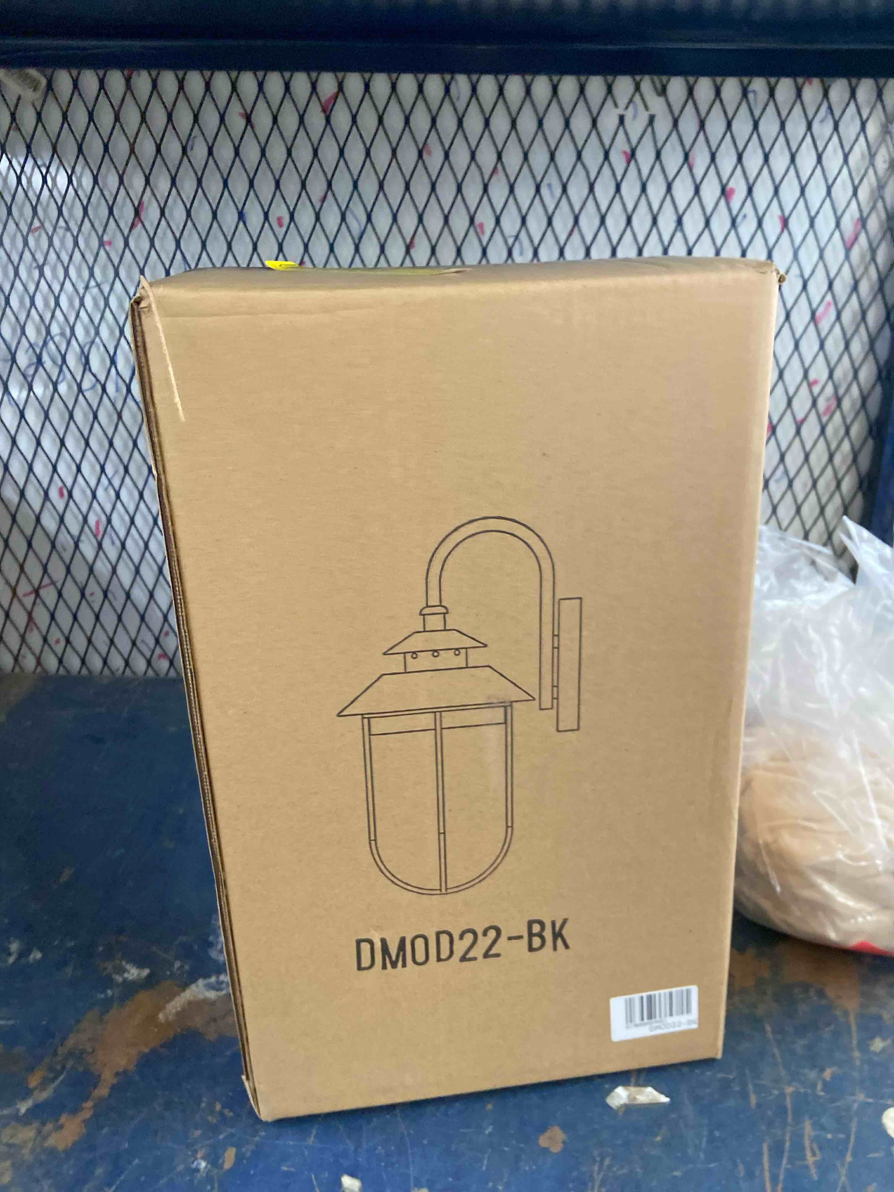 Condition photo showing New/Like New for isidro 14.37   h glass outdoor wall lantern