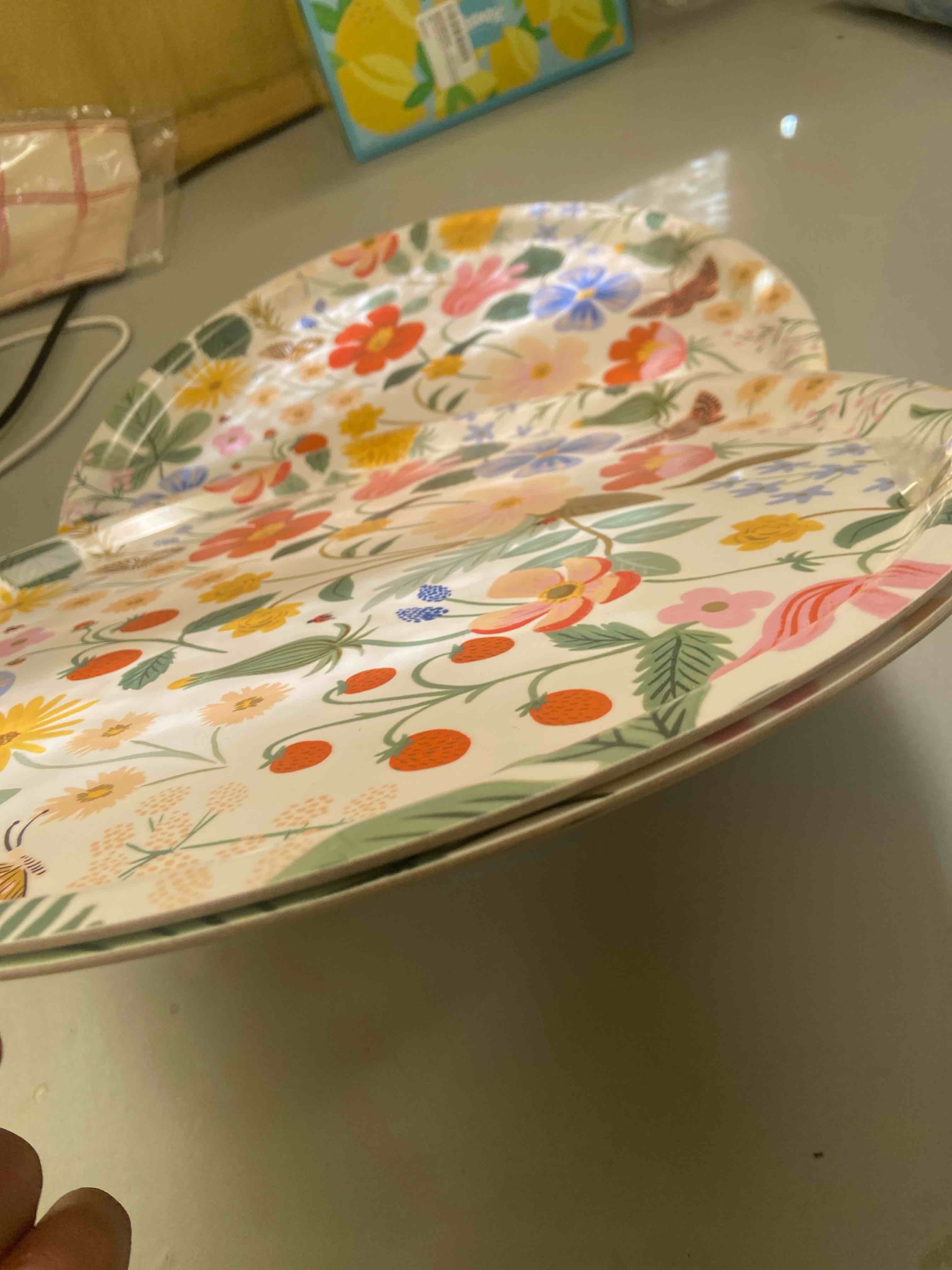 Condition photo showing New/Like New for solid wood serving tray 