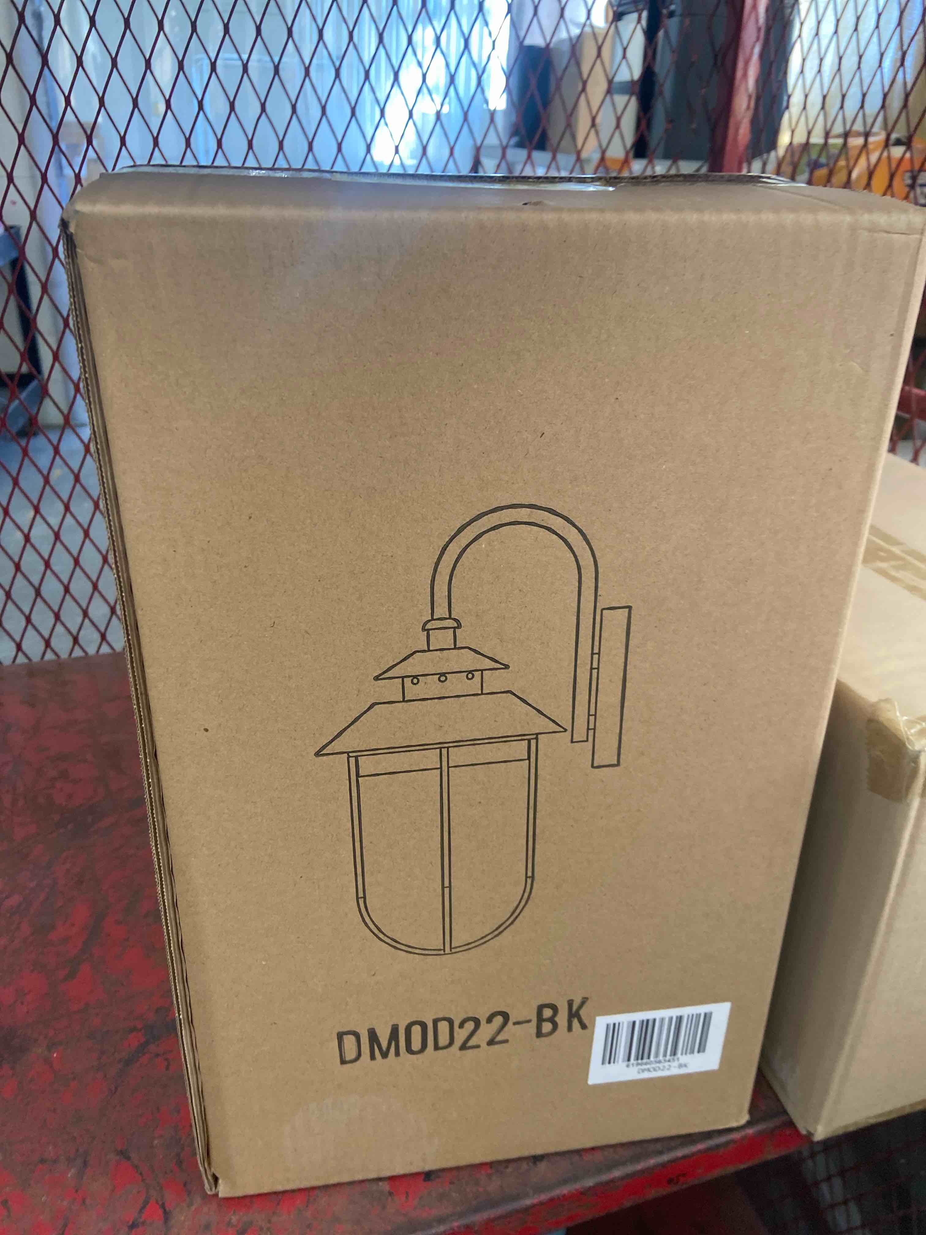 Condition photo showing New/Like New for isidro 14.37   h glass outdoor wall lantern