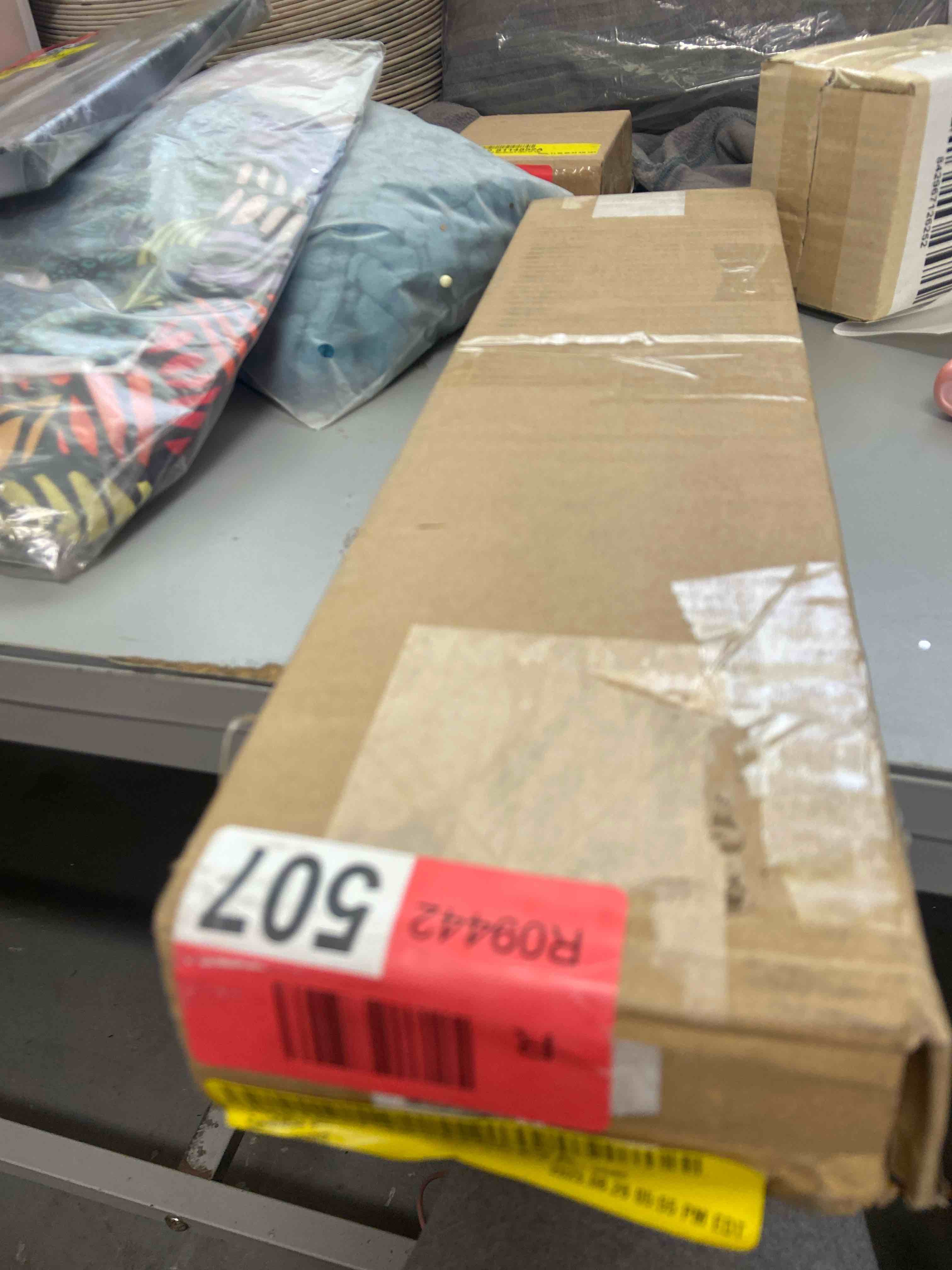 Condition photo showing New/Like New for cordless blackout horizontal vinyl mini blinds 1" slats