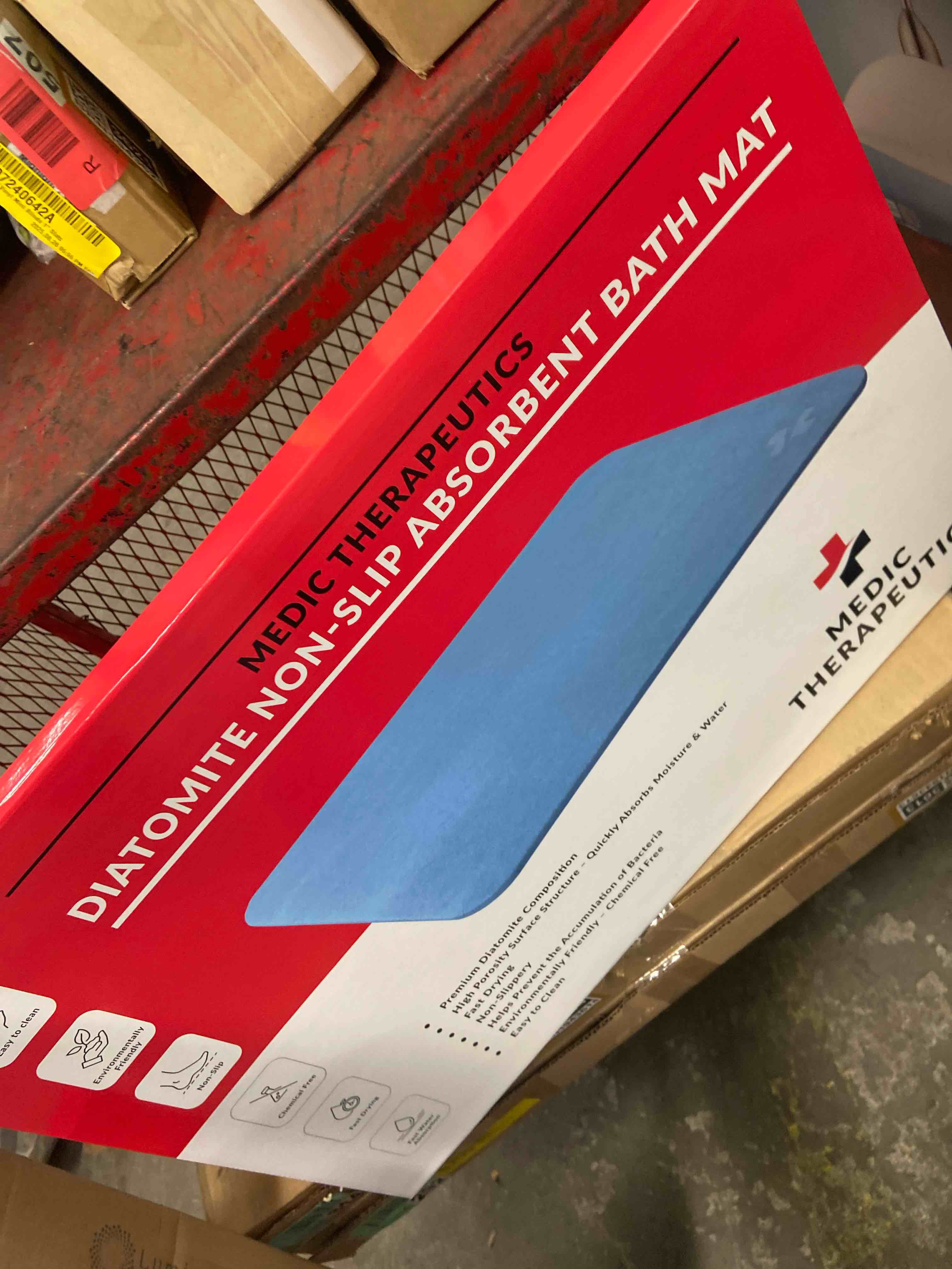 Condition photo showing New/Like New for medic therapeutics 24  x 15  diatomite non-slip quick dry absorbent floor mat