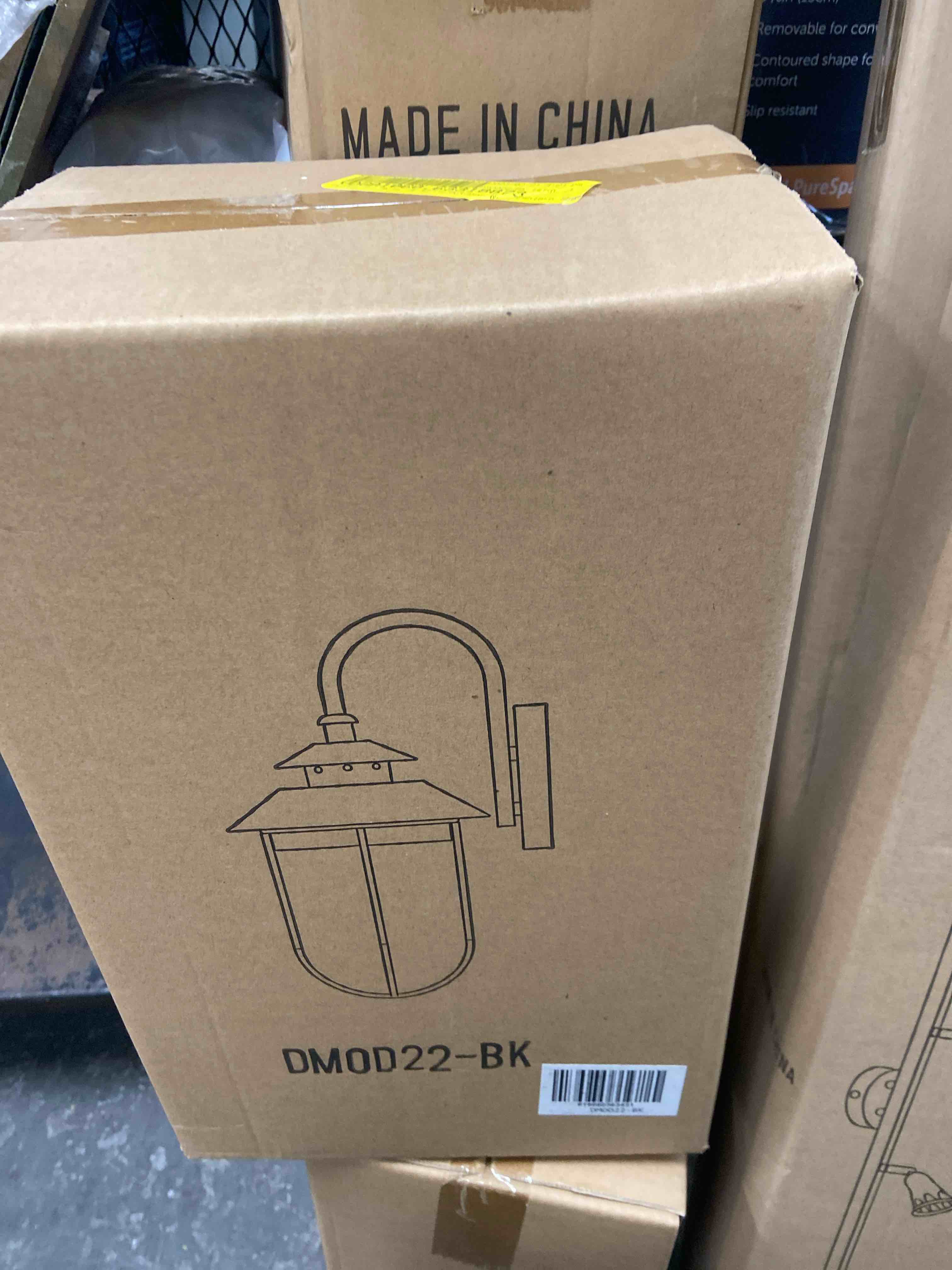 Condition photo showing New/Like New for isidro 14.37   h glass outdoor wall lantern