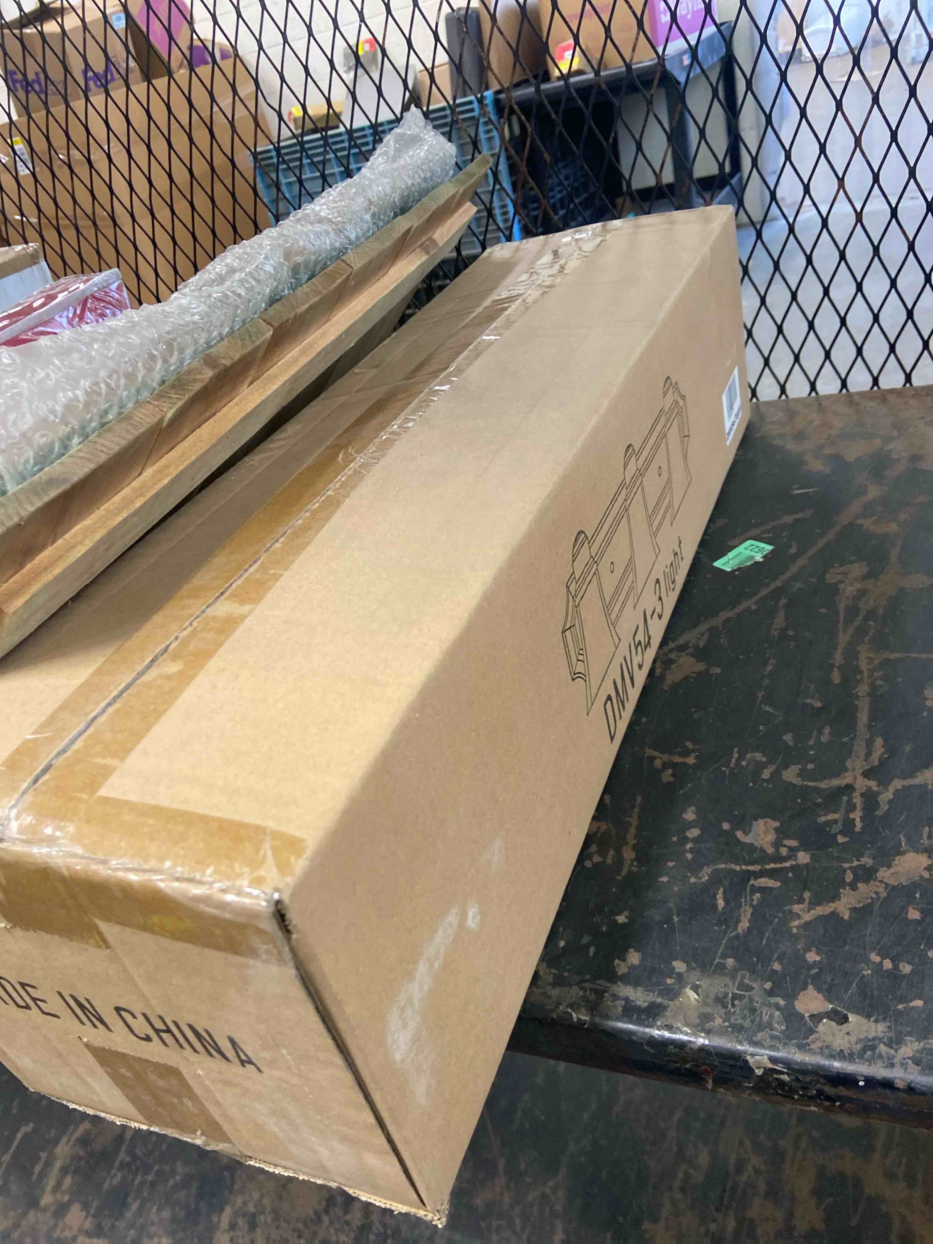 Condition photo showing New/Like New for broumy 4 - light / 3 - light satin nickel vanity light 3 -light 13 to 24 inches