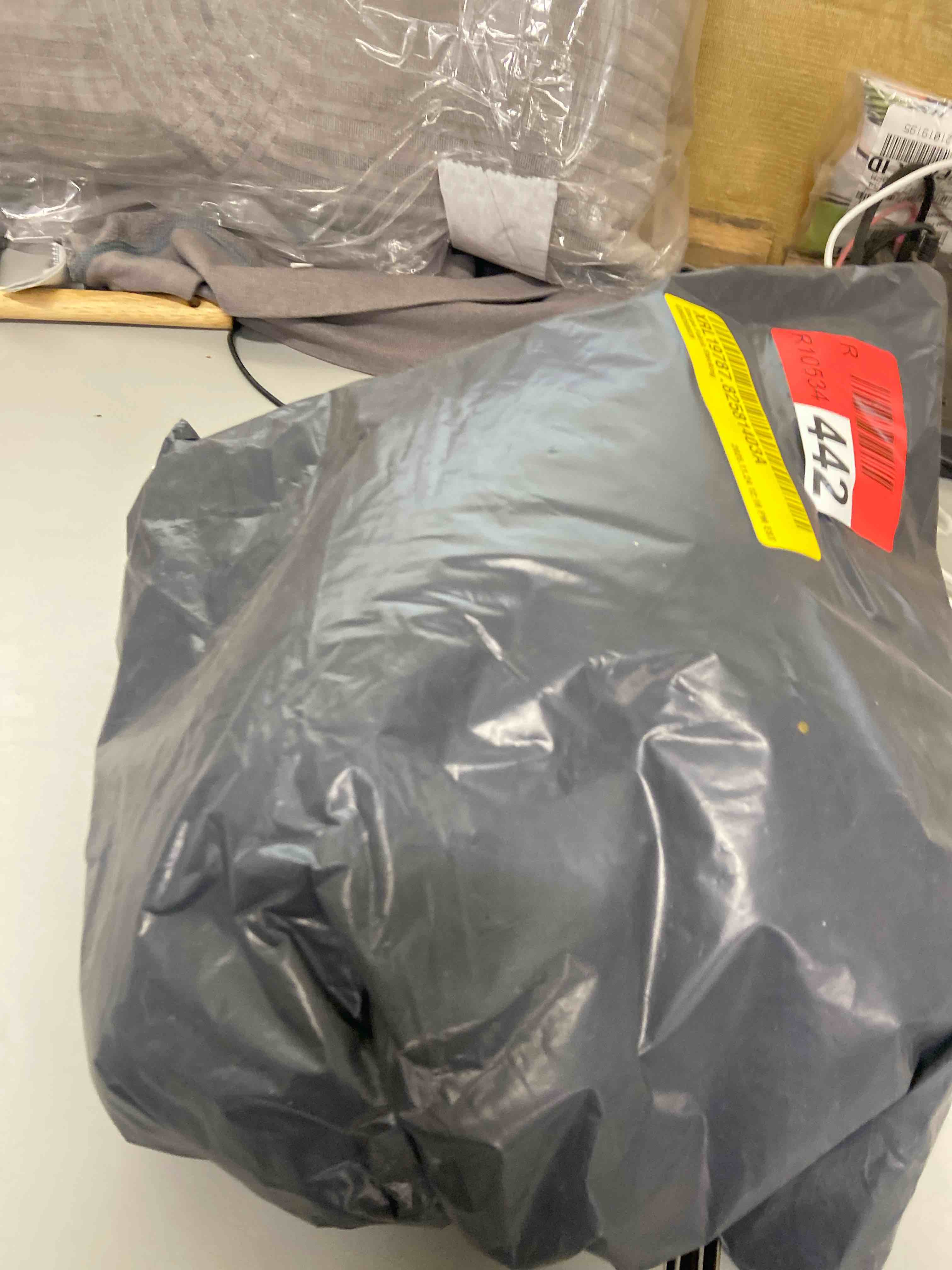 Condition photo showing New/Like New for sherpa fabric stocking 