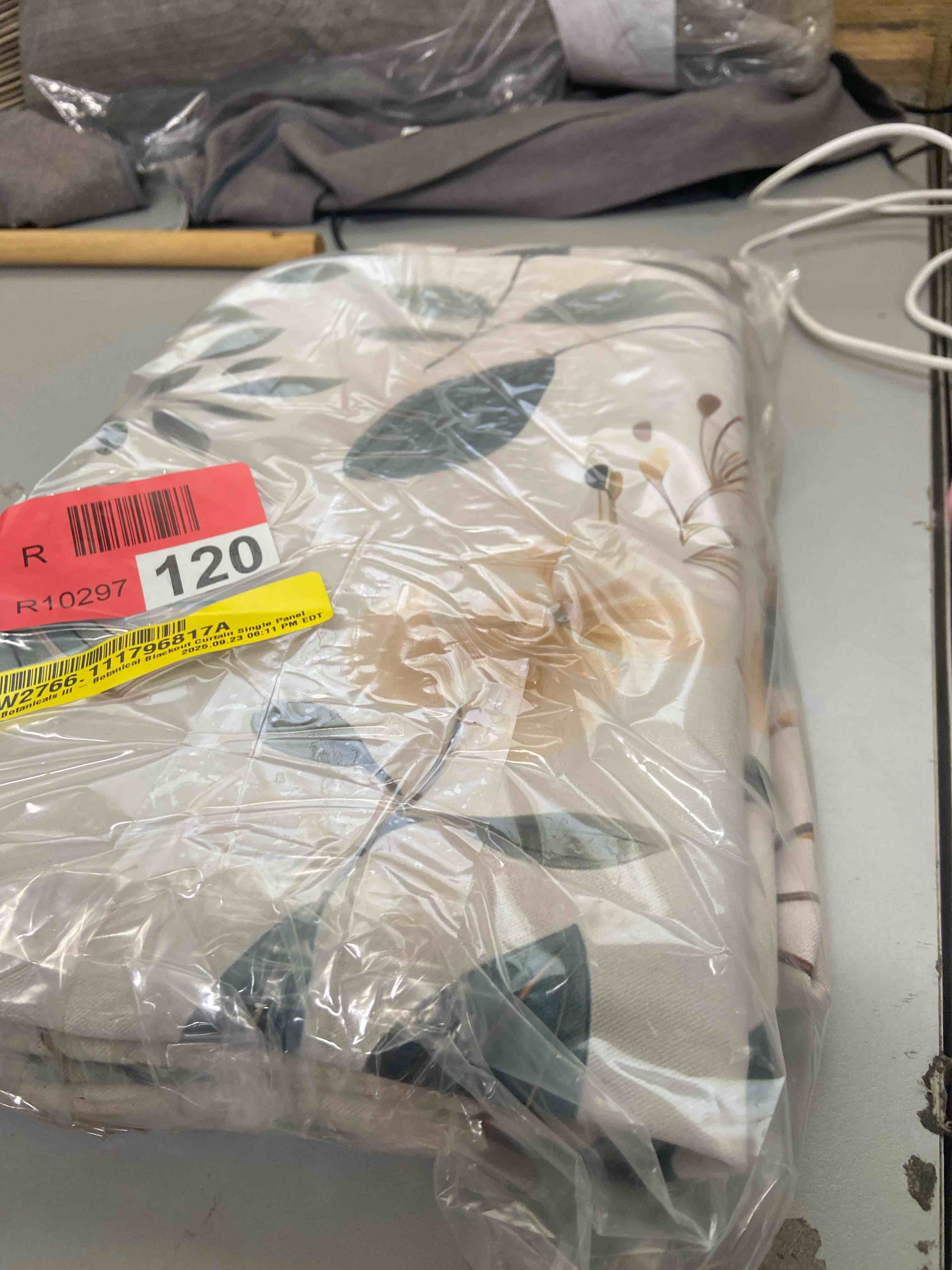 Condition photo showing New/Like New for minimalist botanicals iii - botanical blackout curtain single panel