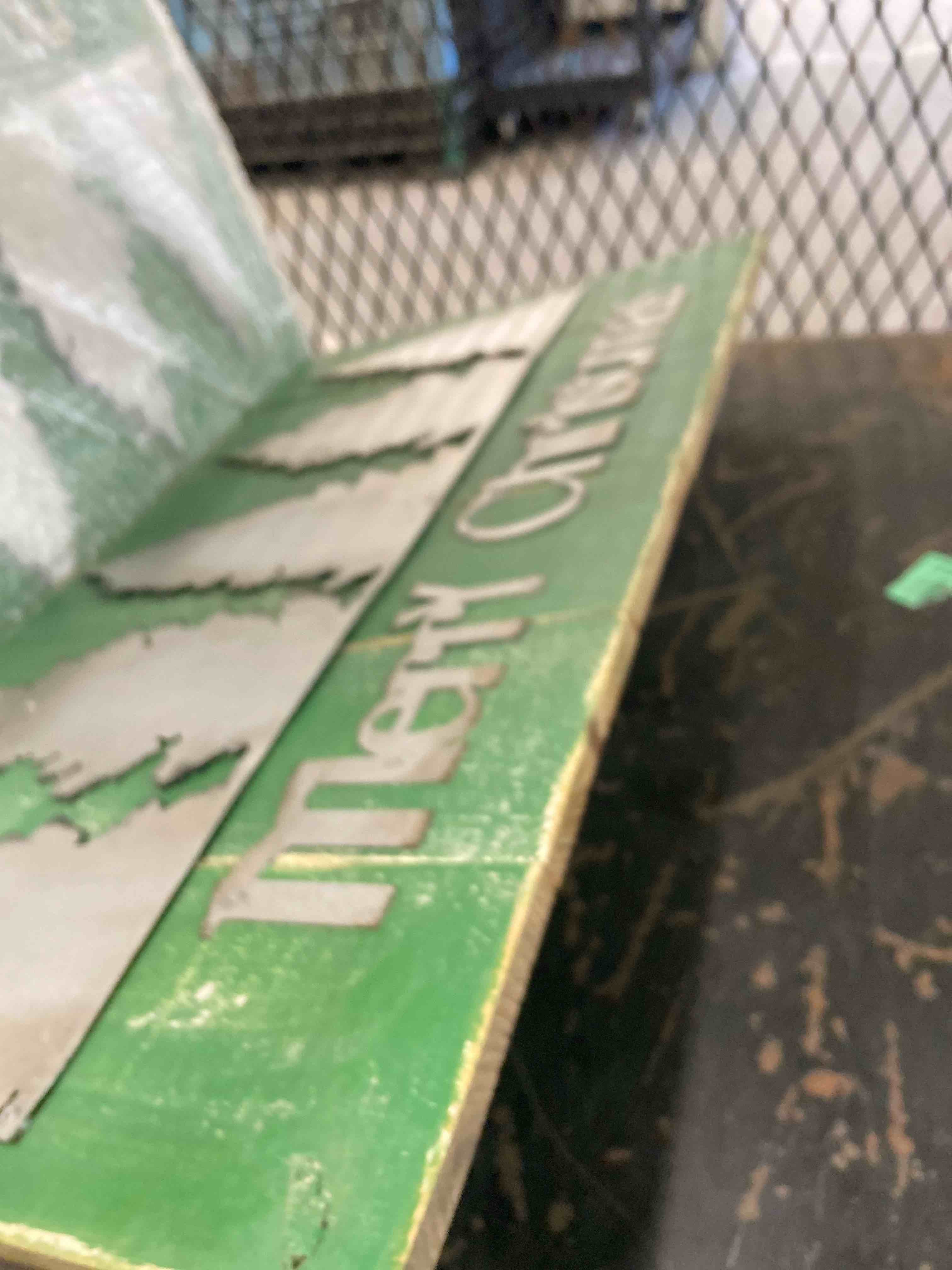 Condition photo showing New/Like New for creative co-op inc merry christmas wood wall decor with metal trees