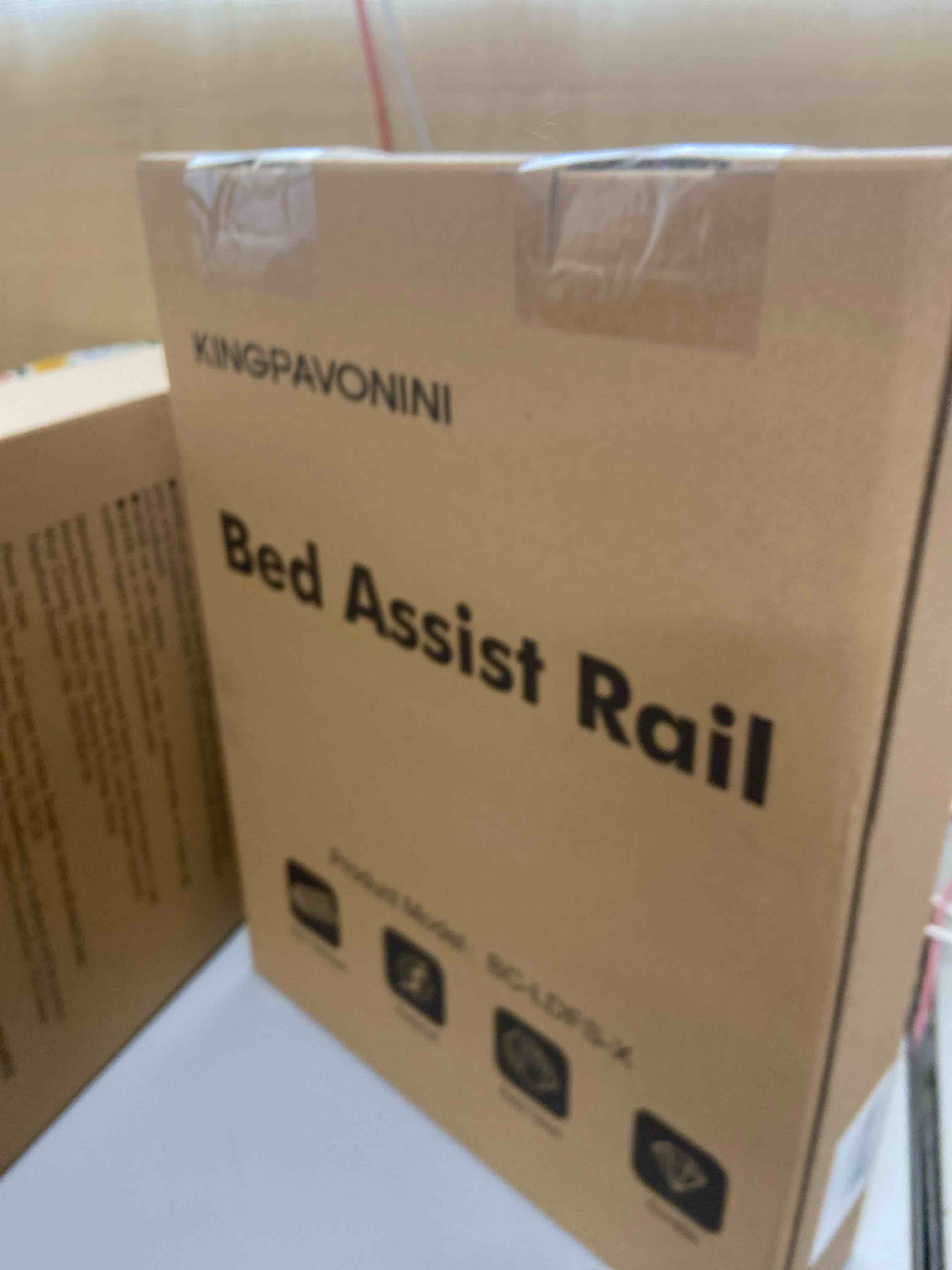 Condition photo showing New/Like New for kingpavonini bed rails for elderly adults safety - adjustable bed cane with non-slip ergonomic handle and storage pocket, stable bed assist rails for seniors hold up to 300 lbs, tool-free assembly