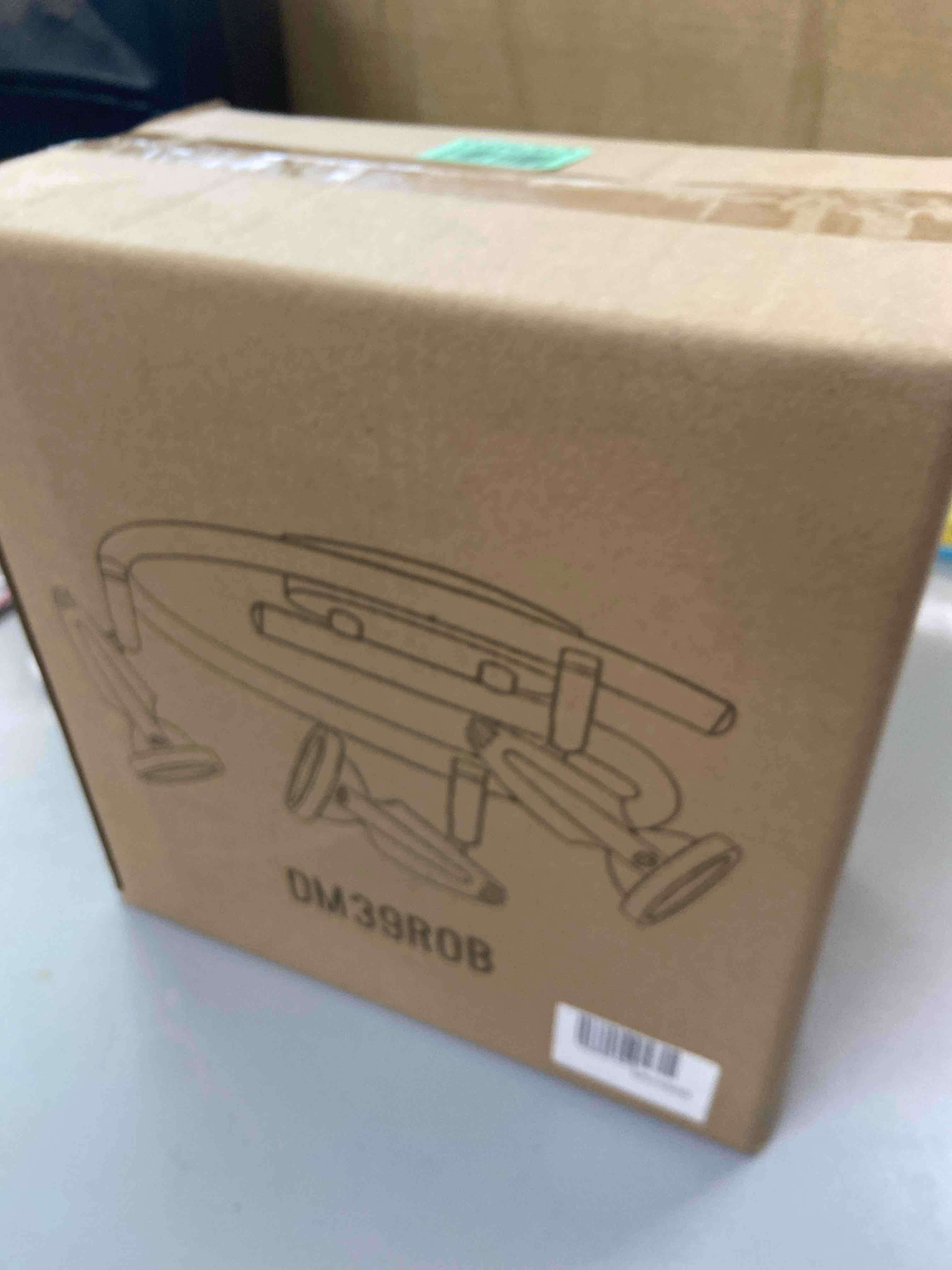 Condition photo showing New/Like New for mirage - 4-light spotlight semi-flush mount - bronze finish