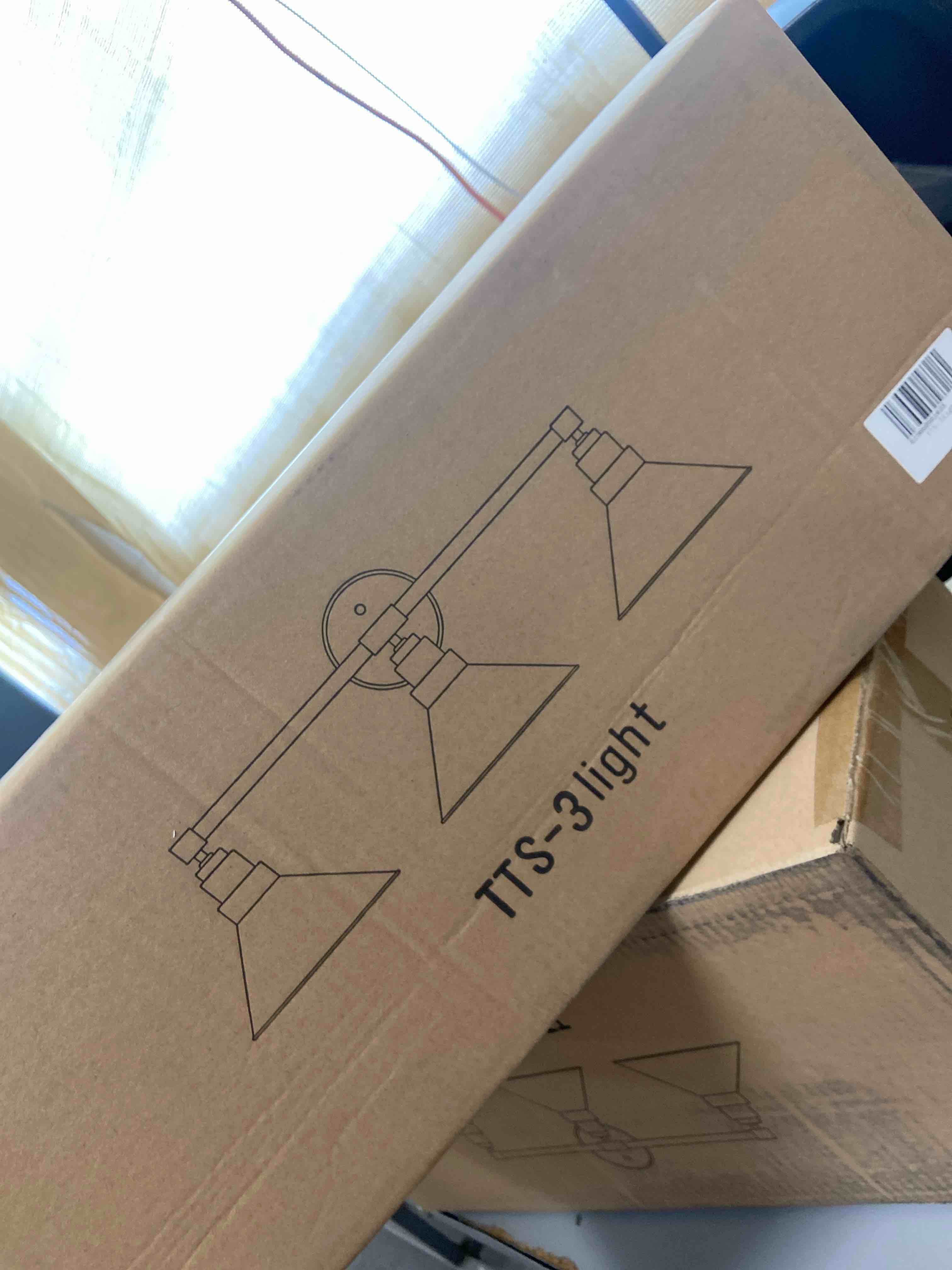 Condition photo showing New/Like New for odeums bathroom vanity lights  3-lights industrial indoor wall mount lights  interior wall sconces  wall lamp for bathroom kitchen living room workshop cafe