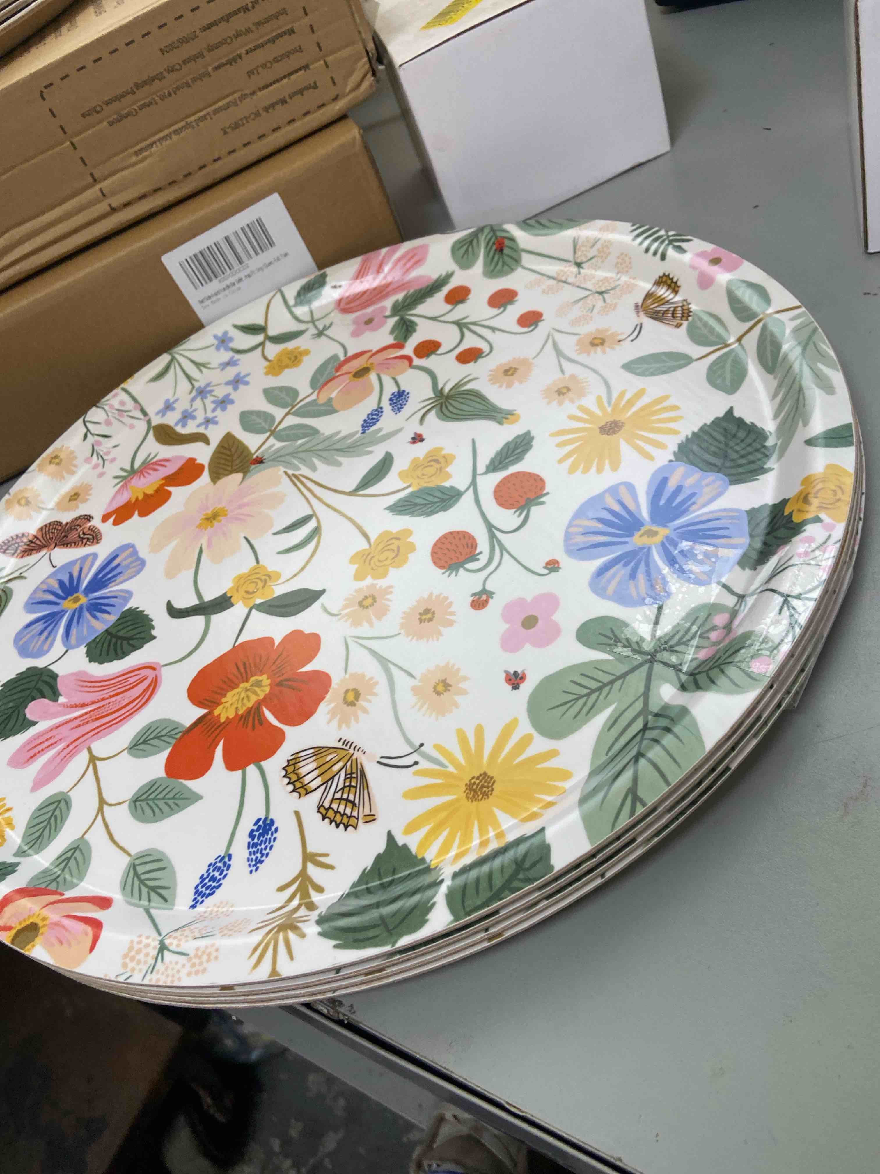 Condition photo showing New/Like New for solid wooden serving trays 