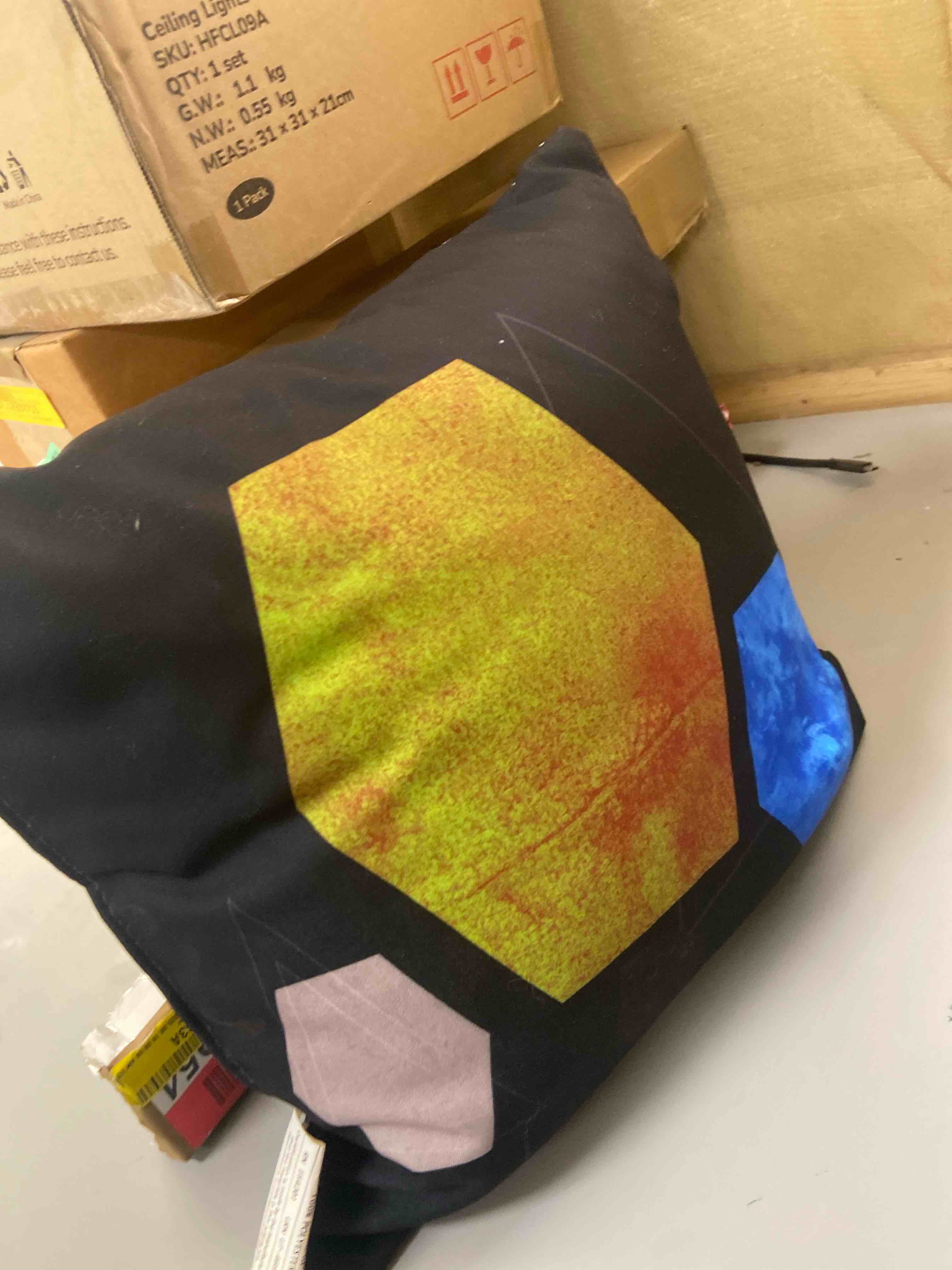 Condition photo showing New/Like New for decorative throw pillow 