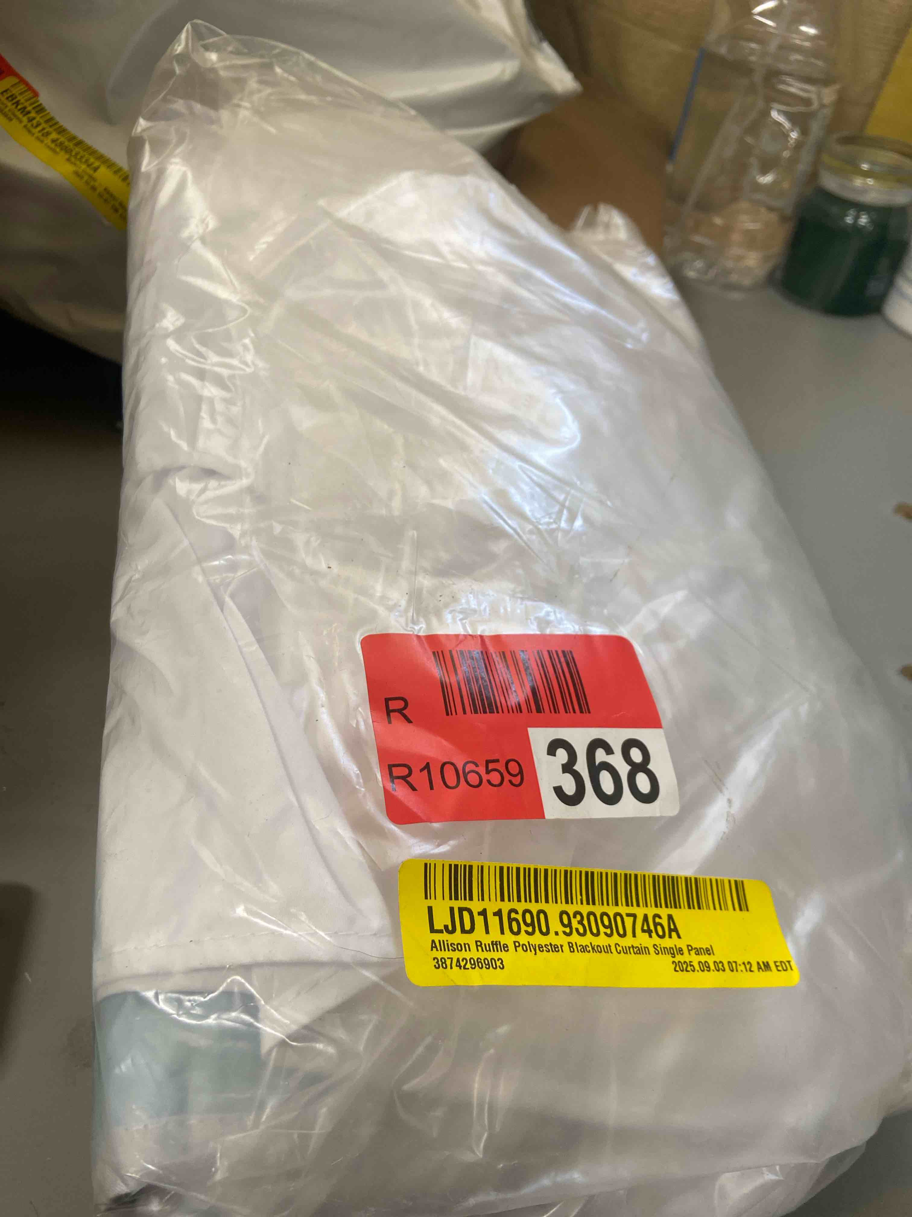 Condition photo showing New/Like New for allison ruffle polyester blackout curtain single panel