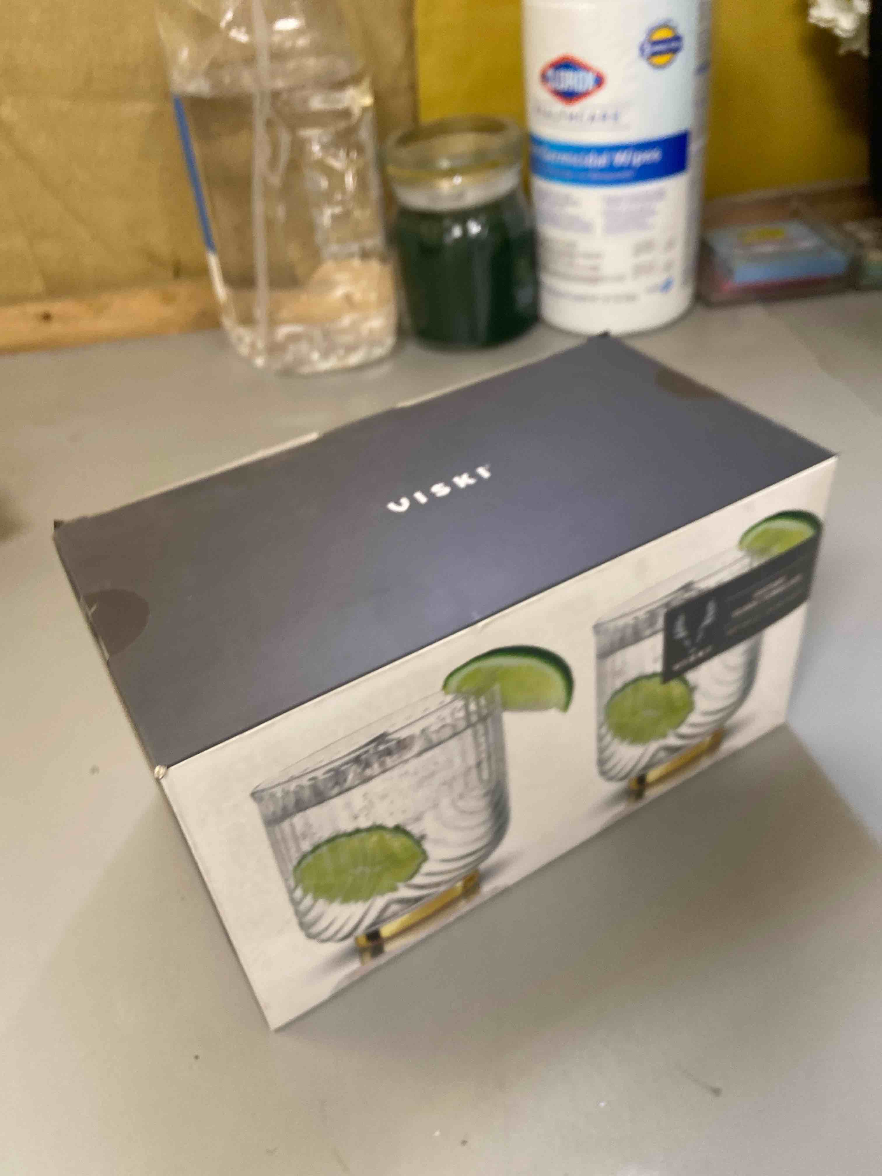 Condition photo showing New/Like New for viski gatsby tumblers for whiskey  margarita  party gifts  12oz set of 2