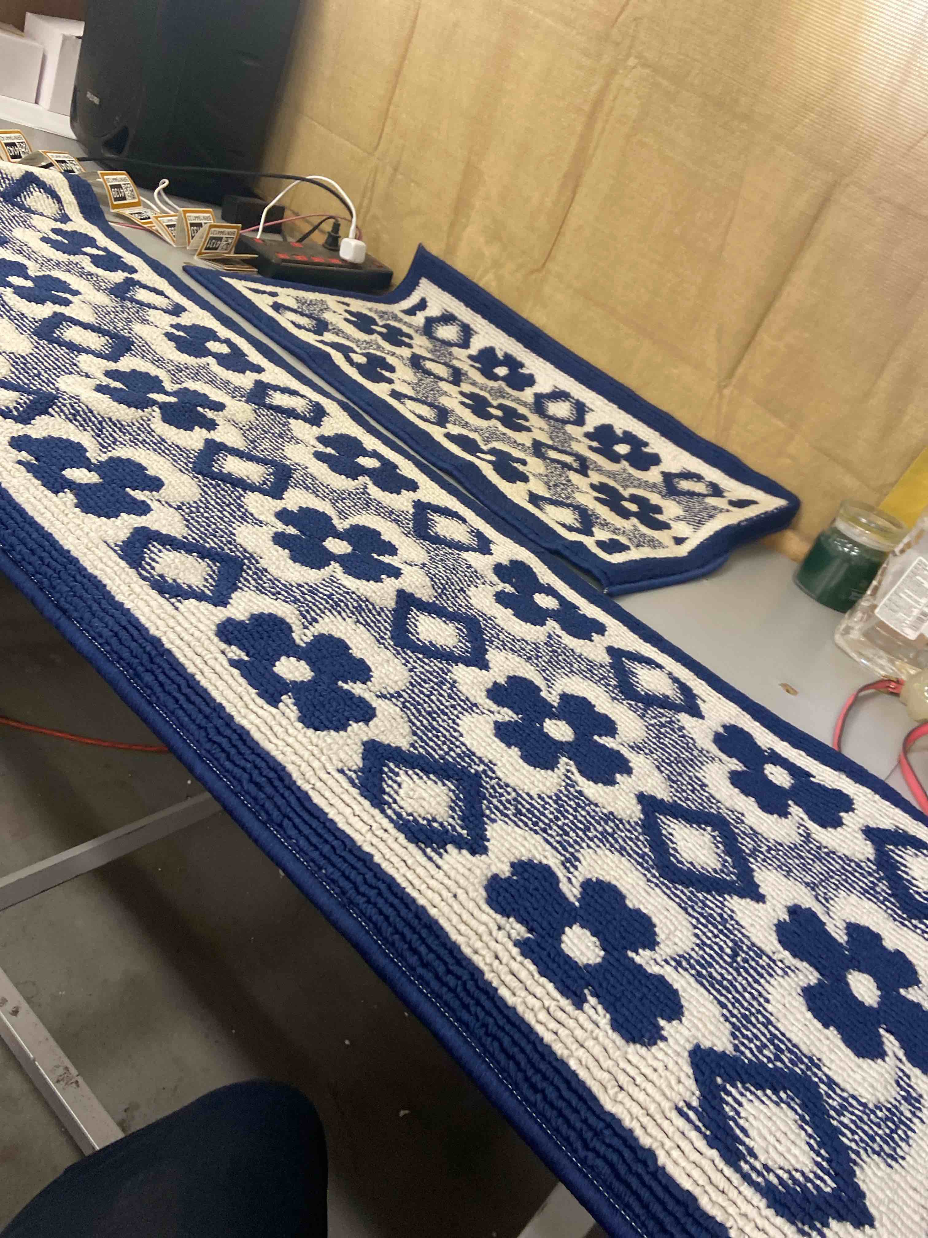 Condition photo showing New/Like New for kitchen mats 2 - piece non slip,absorbent dirt-resistant machine washable rug for laundry,entry