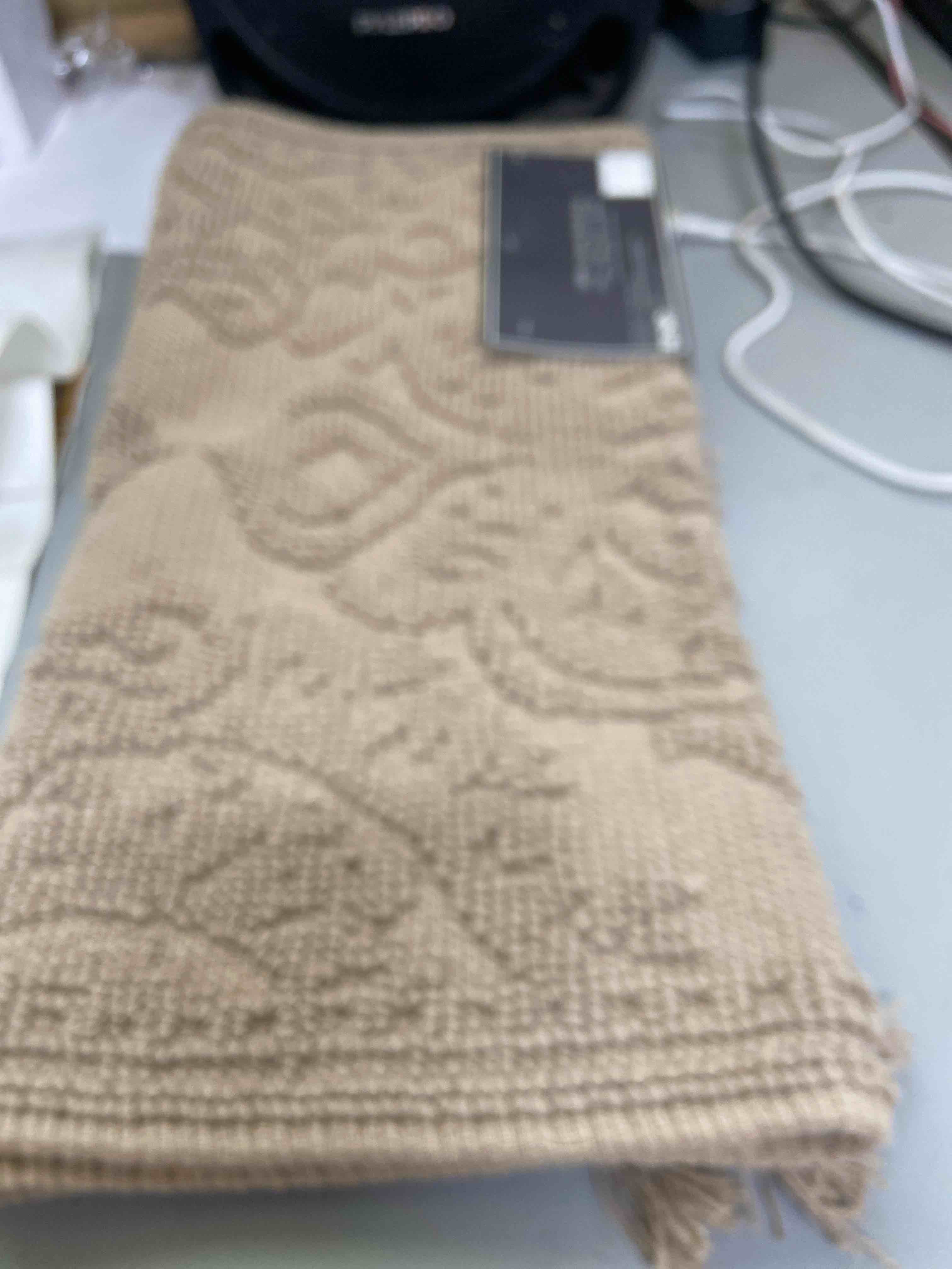 Condition photo showing New/Like New for jean pierre ricardo cotton fringe 21 x 34 in. bath rug linen