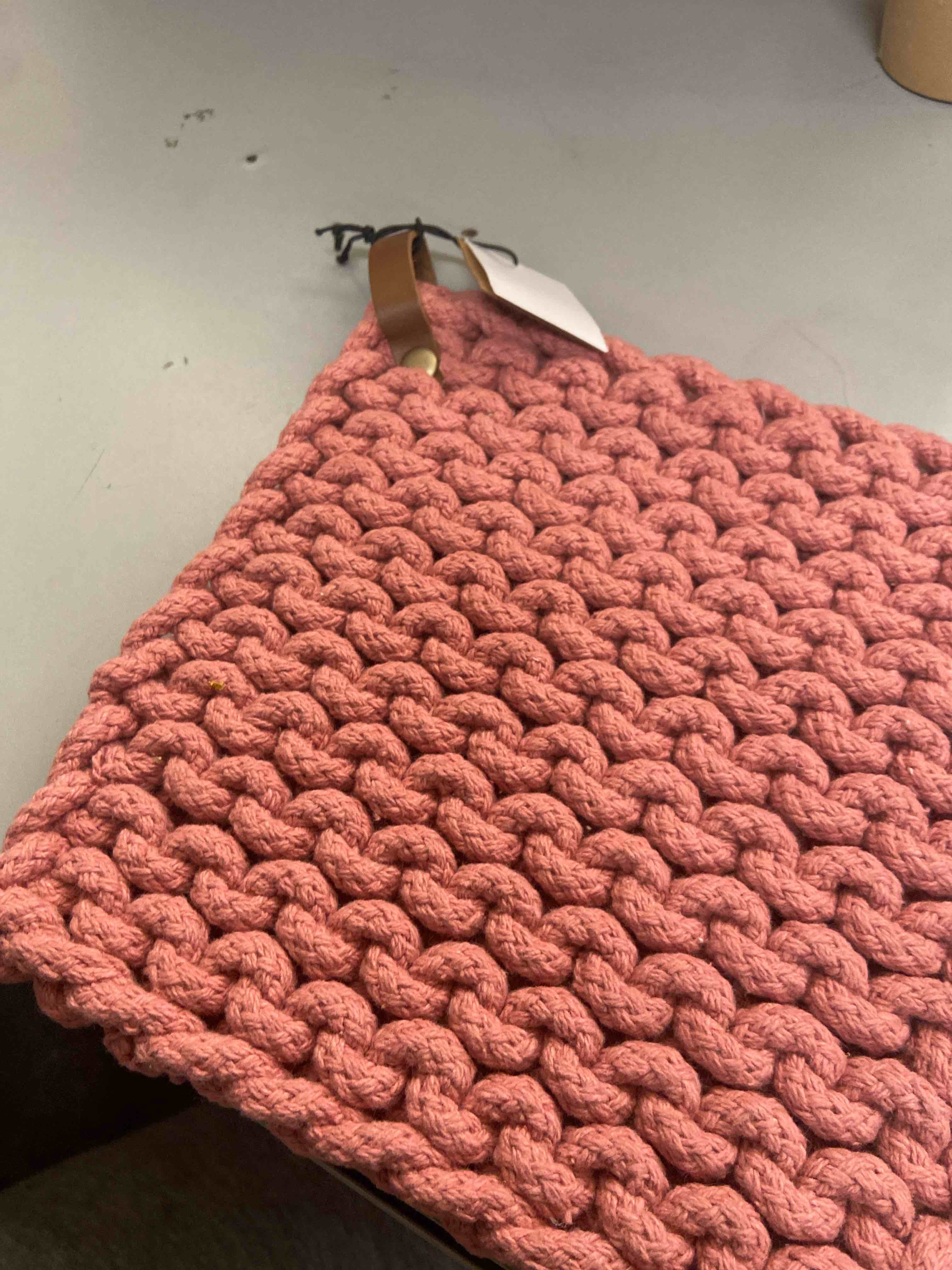Condition photo showing New/Like New for hand crocheted cotton pot holder