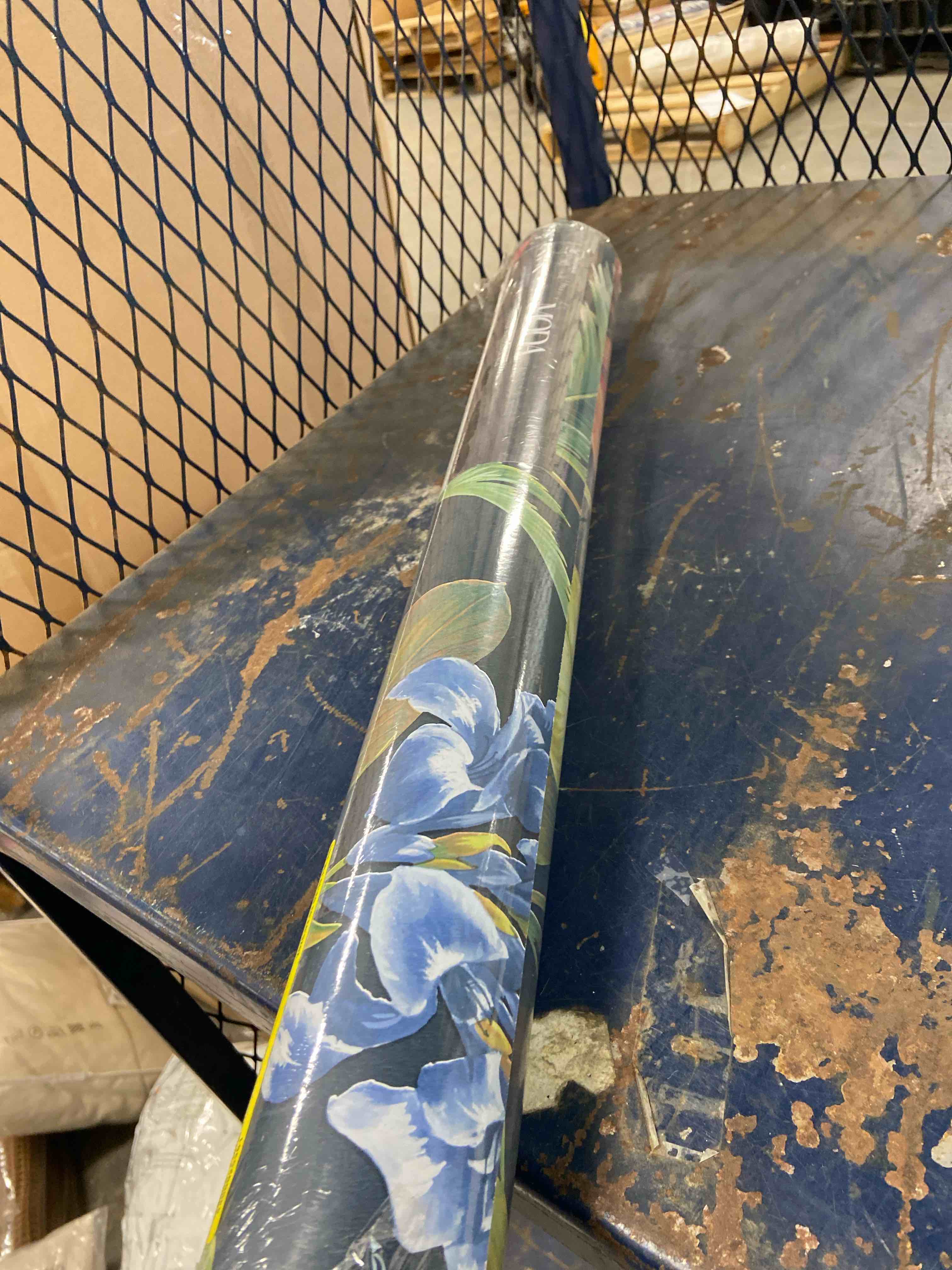 Condition photo showing New/Like New for oliana floral wallpaper navy belgravia 8487